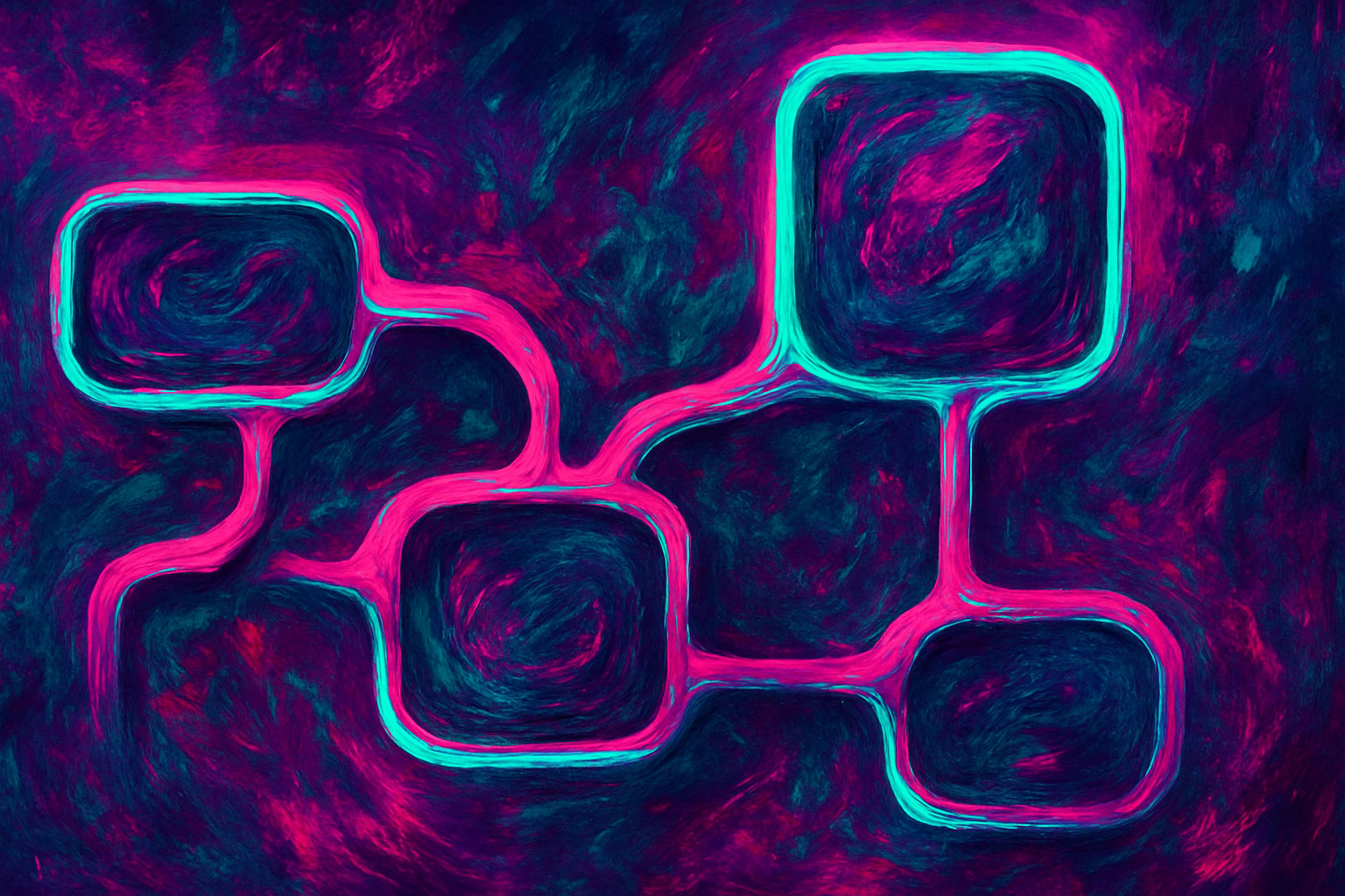 Abstract visual of micro-habits reinforcing habits for self confidence