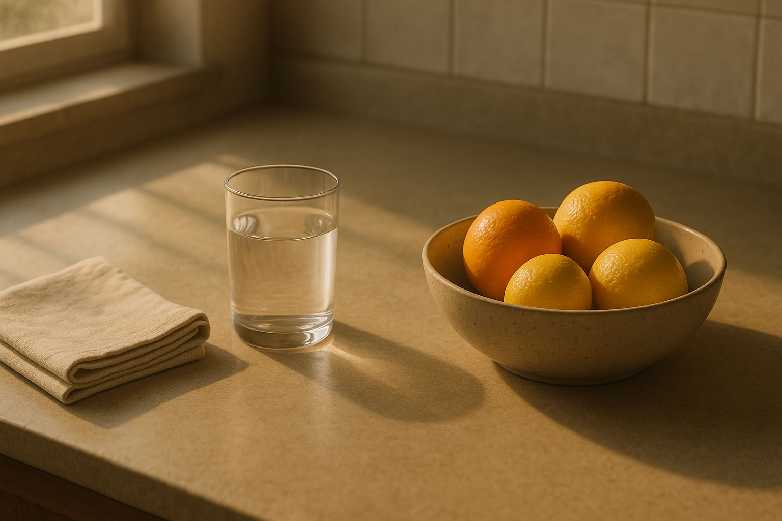 Morning light over water and fresh citrus evokes daily rituals shaped by the power of consistency.