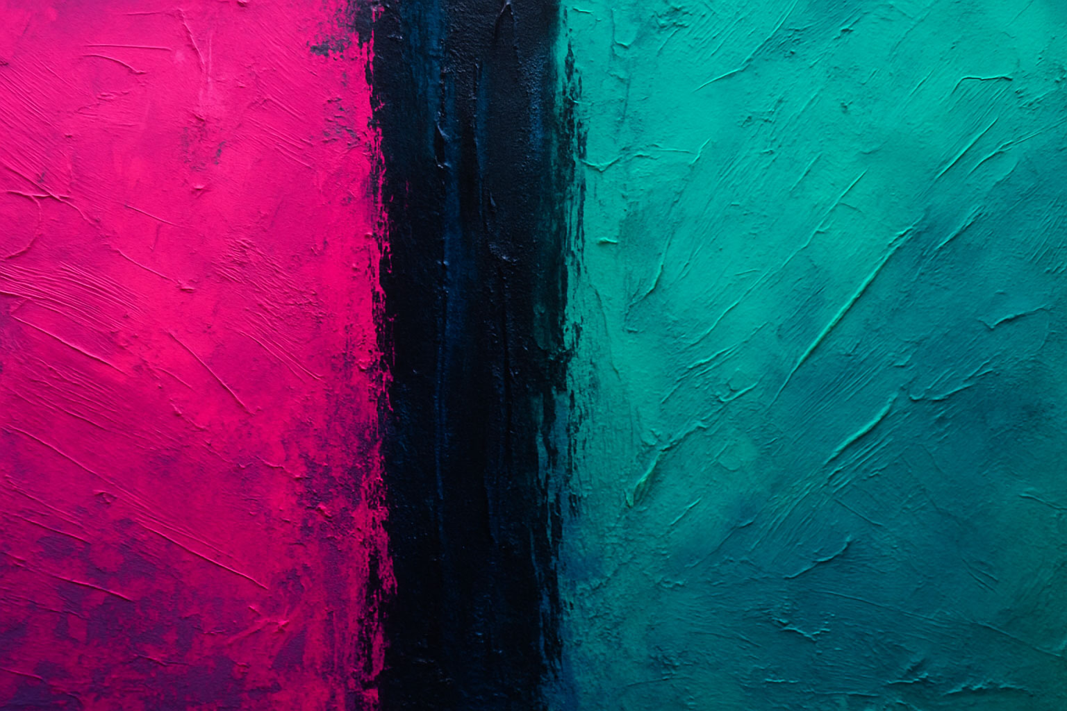 Abstract textured canvas with a bold dividing band capturing the power of saying no as strength.