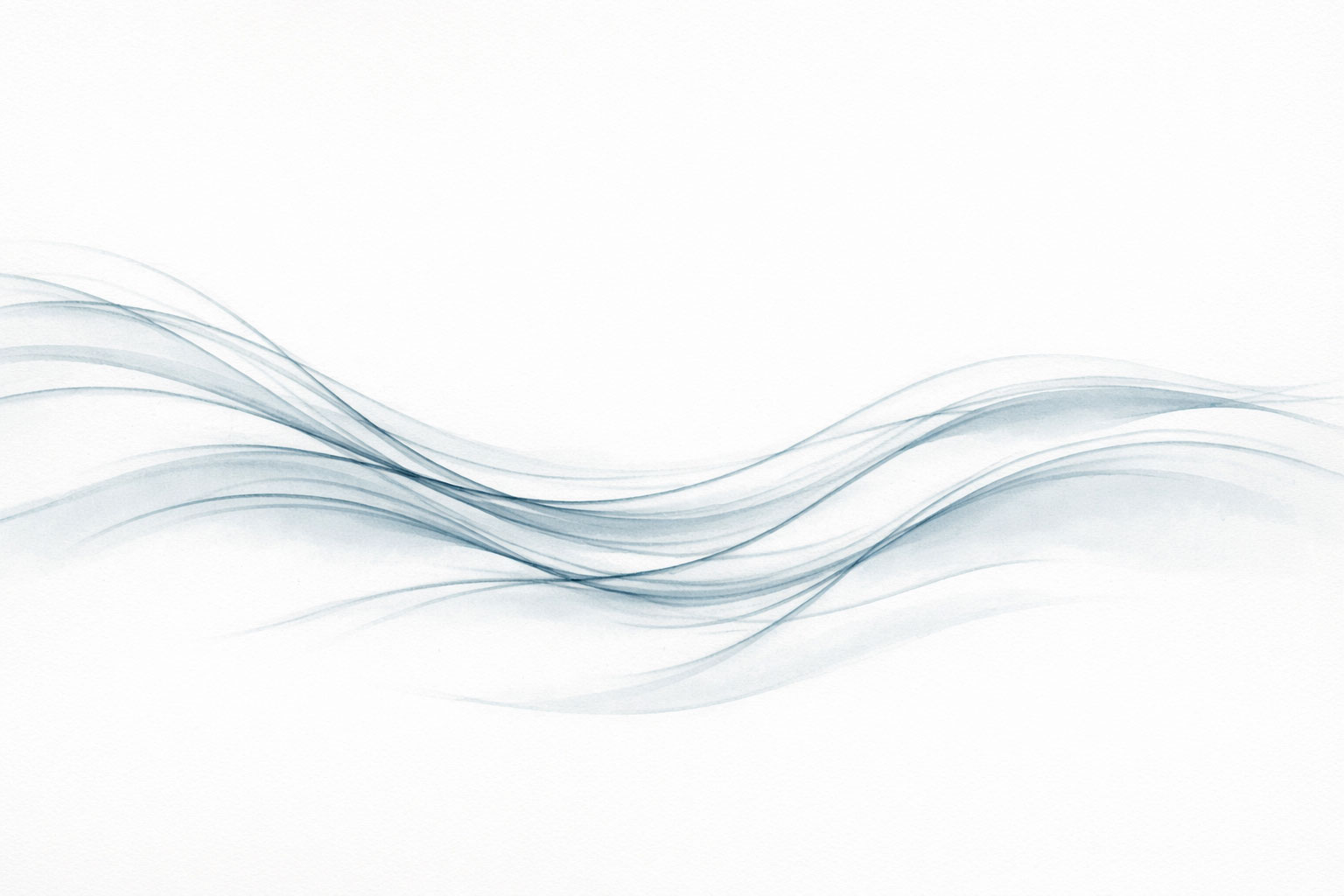 Flowing ink water lines symbolizing emotional detachment through mindful observation and steady breathing
