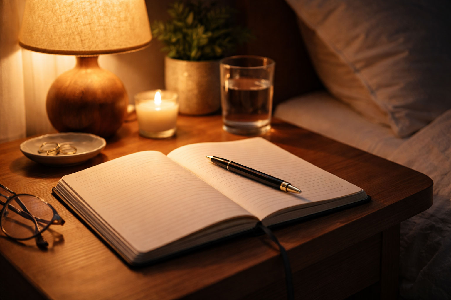 Journaling practice that helps with how to stop overthinking at night
