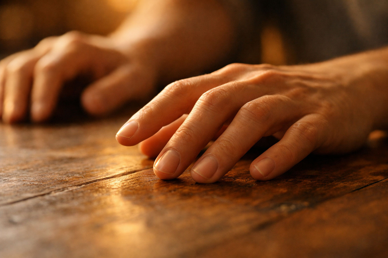 Physical tension release representing why letting go feels like losing control initially