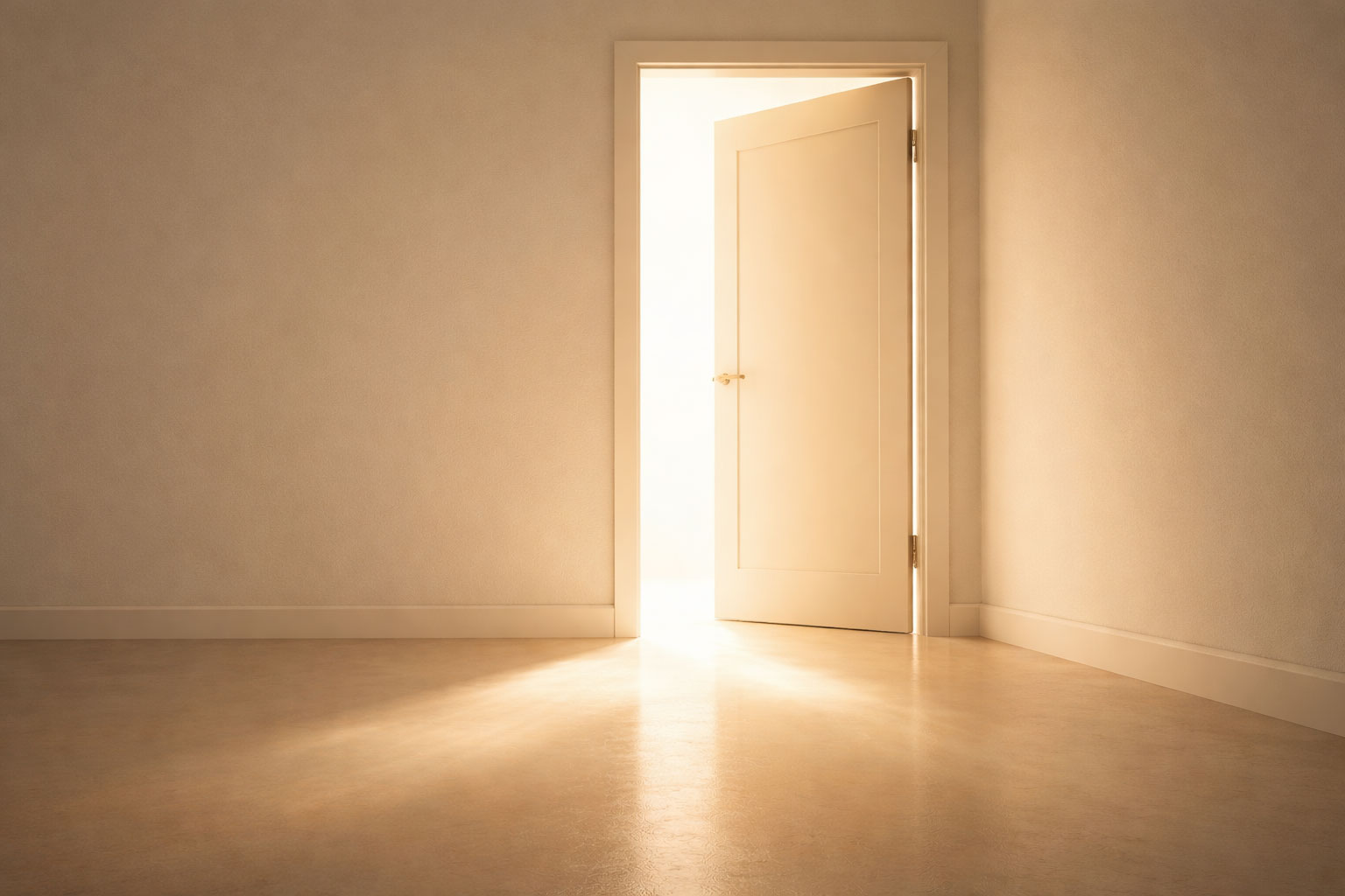 Open doorway symbolizing the next step when signs appear but nothing changes