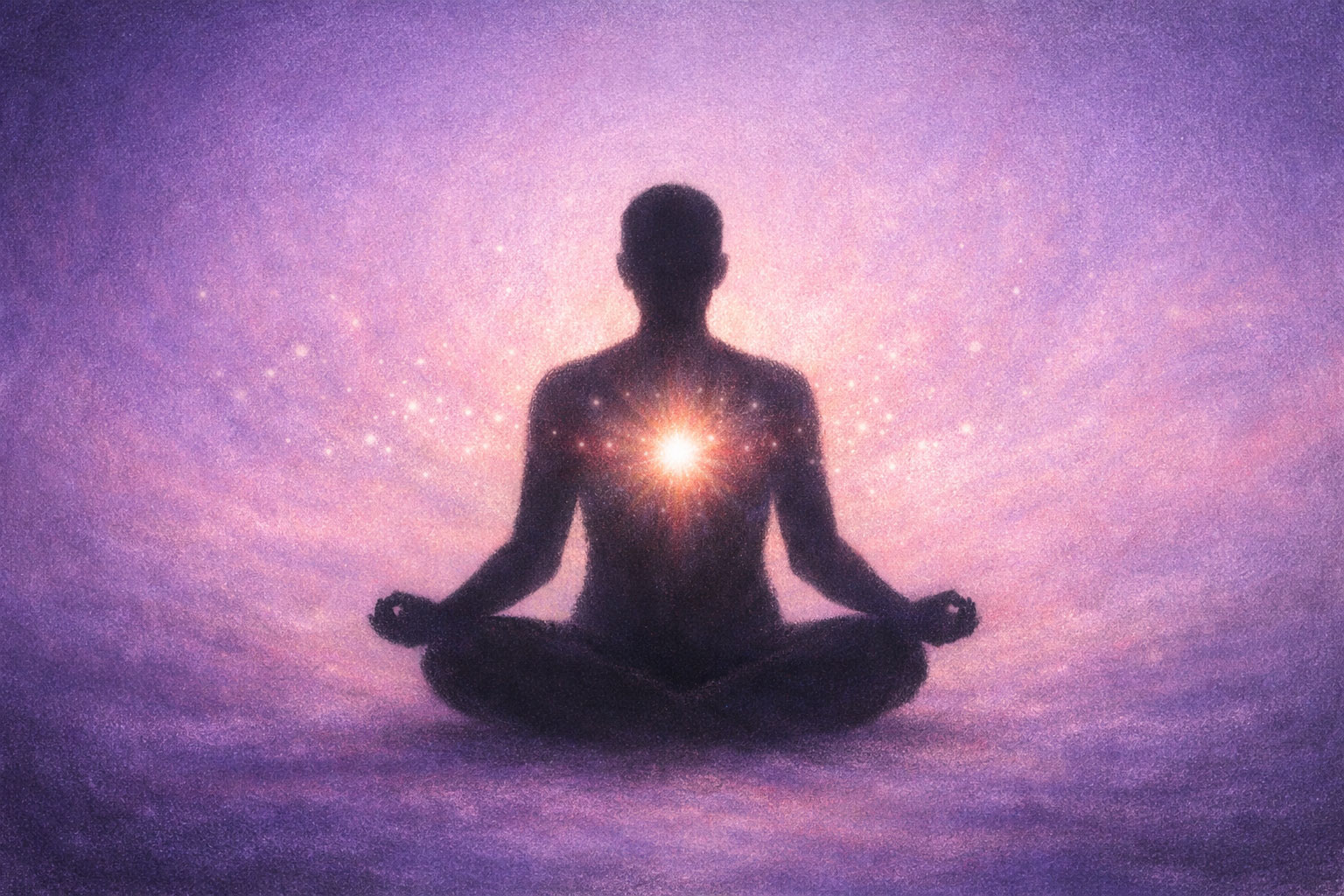 Silhouette of a person meditating amid soft light, symbolizing how to regulate your nervous system for inner calm.