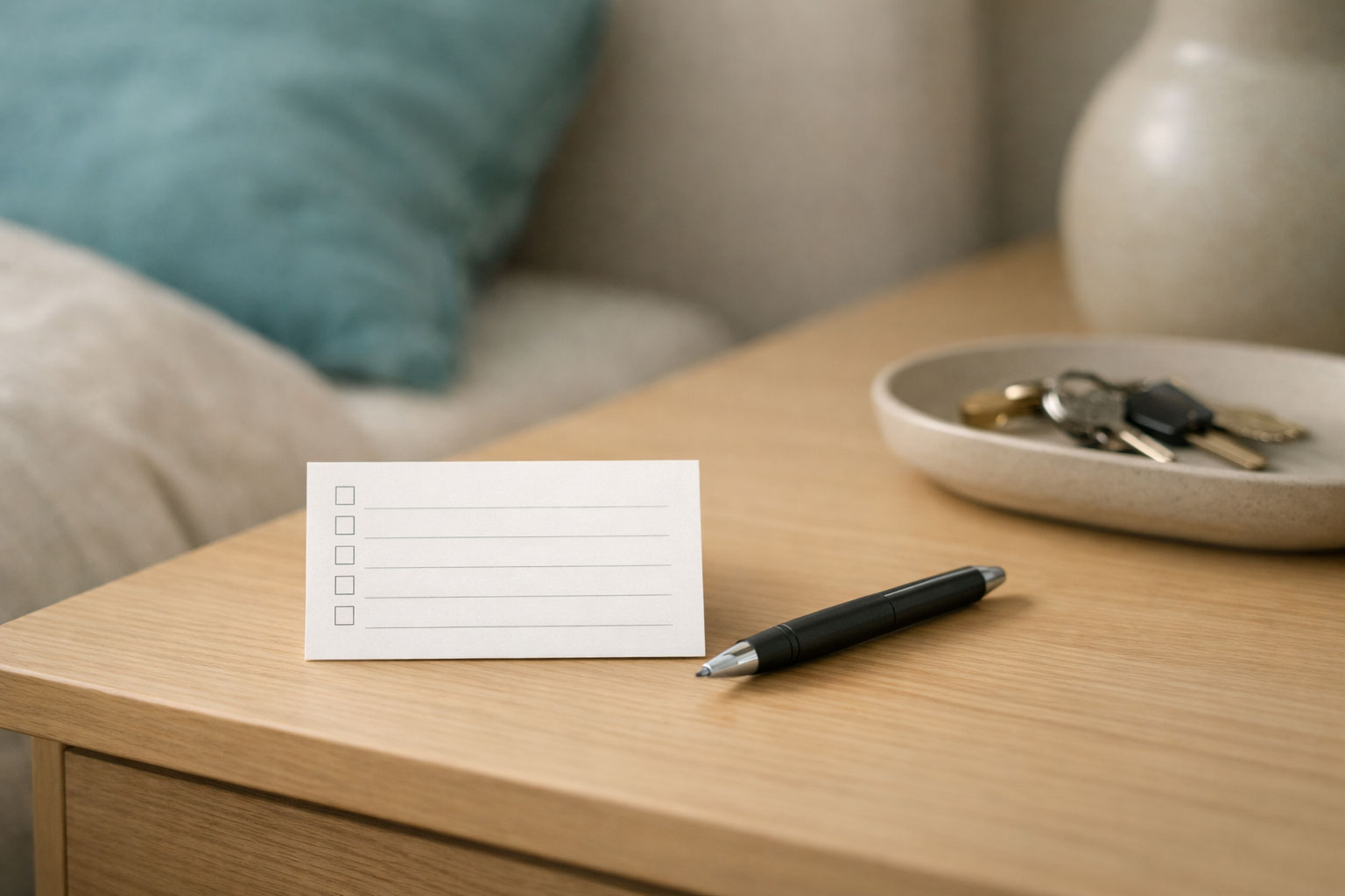 Simple bedside checklist shows how to stop revenge bedtime procrastination using a tiny next-step routine.